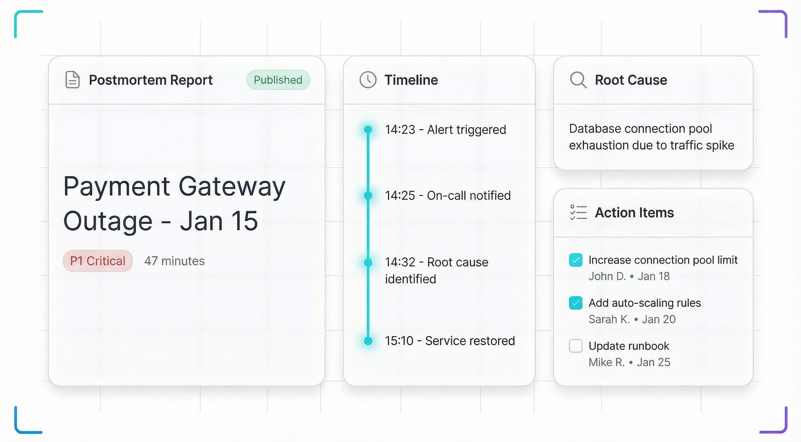 Postmortem & Incident Reviews